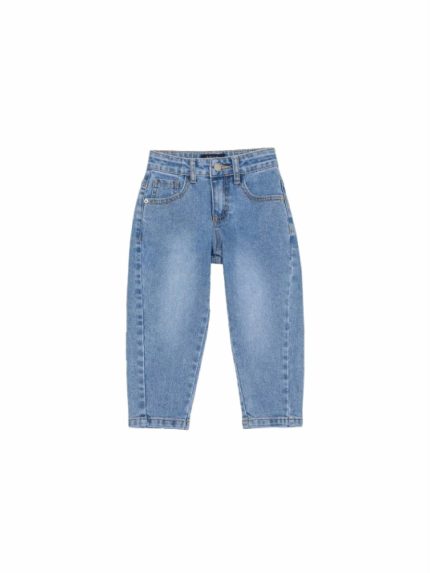 Jeans balloon bimba Ativo Kids 6/36 mesi - Jeans bimba modello balloon con elastico interno regolabile