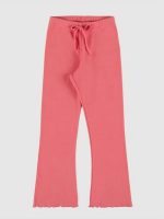 Leggings ragazza Wave Leggings bambina a zampa in cotone elasticizzato a costine - Bennie Kids