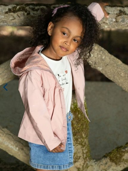 Parka bimba Ativo Kids 6/36 mesi - Parka bimba con cappuccio e allacciatura a bottoni