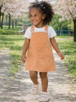Salopette bimba Ativo Kids 6/36 mesi - Gonna Salopette in cotone con bretelle regolabili