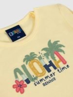 T-shirt m/lunga bimba T-shirt manica lunga bimba in cotone con ricamo Aloha - Bennie Kids