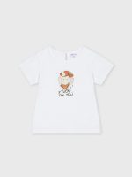 T-shirt manica corta bimba Ativo Kids 6/36 mesi - T-shirt bimba in cotone stretch con stampa cactus