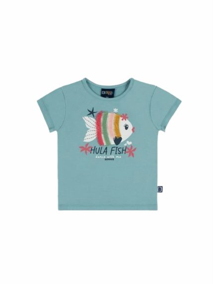 T-shirt manica corta bimba T-shirt bimba in cotone e frange colorate - Bennie Kids (6-36 mesi)