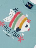 T-shirt manica corta bimba T-shirt bimba in cotone e frange colorate - Bennie Kids (6-36 mesi)