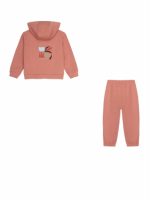 Tuta felpa bimba Ativo Kids 6/36 mesi - completo tuta in cotone stretch con felpa zip e cappuccio + jog pants
