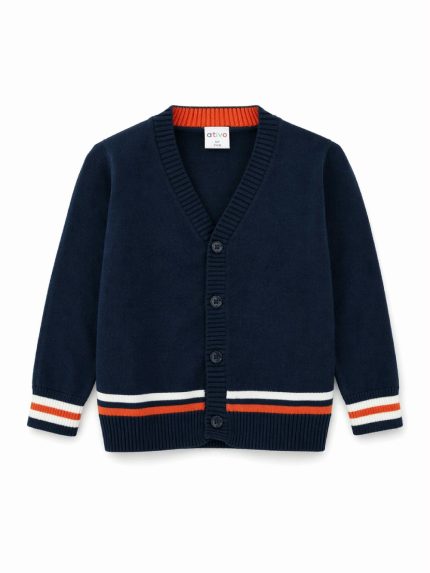 Cardigan bimbo Ativo Kids 6/36 mesi - Cardigan bimbo in cotone