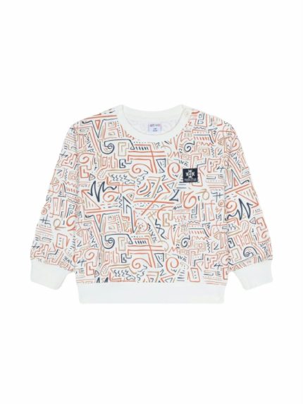 Felpa girocollo bimbo Ativo Kids 6/36 mesi - Felpa stampata girocollo 100% cotone