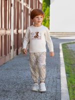 Pantaloni felpa fantasia bimbo Ativo Kids 6/36 mesi - Jog pants fantasia, 100% cotone