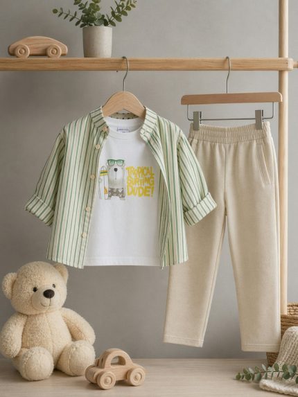 T-shirt manica corta bimbo Ativo Kids 6/36 mesi - T-shirt stampata a manica corta in cotone stretch