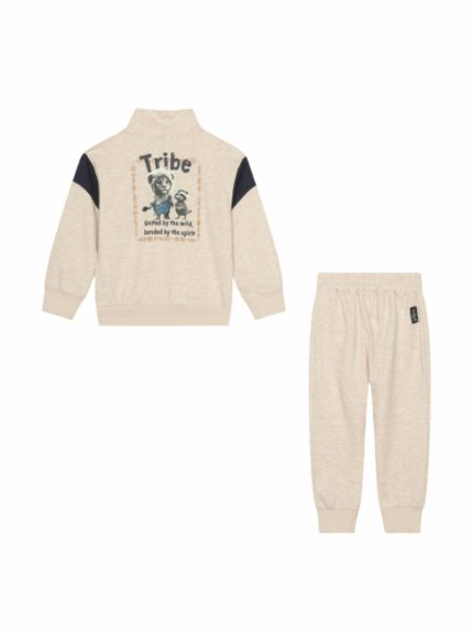 Tuta felpa bimbo Ativo Kids 6/36 mesi - Tuta in felpa 100% cotone