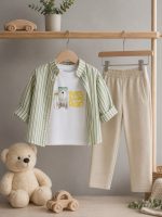 Completo Camicia, T-shirt manica corta, Pantaloni Tutto Elastico