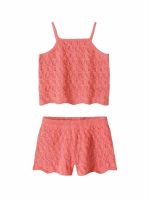 Completo due pezzi bambina Minoti 3/7 anni - Completo bambina in tricot di cotone elasticizzato