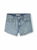 Shorts denim ragazza Minoti 3/10 anni - Shorts denim bambina 100% cotone con orlo sfrangiato.