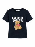 T-shirt manica corta bambina Mini Mignon Paris - t-shirt in jersey stretch a manica corta, bambina/ragazza 4-14 anni