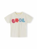 T-shrt manica corta bimba Minoti 6/36 mesi - T-shirt bimba in cotone con scritta ricamata