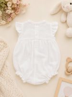 Pagliaccetto neonata Aurora Pagliaccetto neonata ricamato a mano - Teto e Tatta Made in Italy