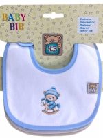 Set bavaglini stampati neonato Set 3 Bavaglini Neonata Noty Baby - 100% Cotone Fantasie Assortite Made in Portogallo