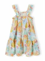 Abito fantasia bambina Minoti 3/10 anni - Abito fantasia tropicale bambina 100% cotone