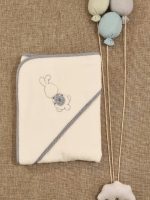 Asciugamano spugna Sussurri di Cotone Asciugamano Neonato in Spugna - Made in Italy, Eleganza e Delicatezza Nursery Lista Nascita Idea Regalo Corredino