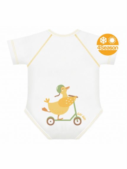 Body 0-36m Bio 4 Stagioni Anatroccolo Body neonato cotone biologico - Go!Go! - Anatroccolo
