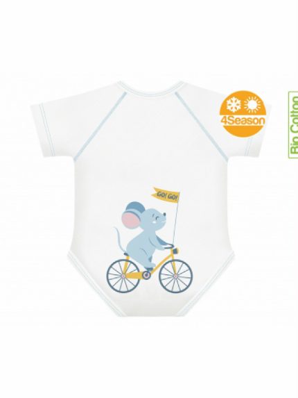 Body 0-36m Bio 4 Stagioni Topino Body neonato cotone biologico - Go!Go! - Topino