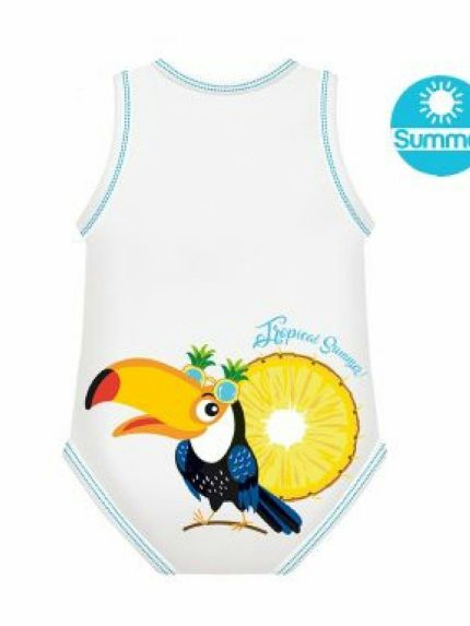 Body 0-36m Bio Fresco Cotone Estate Tucano Body neonato senza maniche - Tucano
