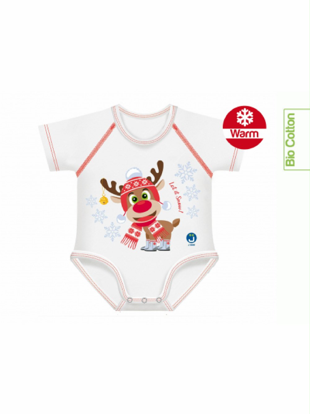 Body 0-36m Caldo Cotone Bio Renna 10888 00 Body 0-36m Caldo Cotone Bio Renna Un body unico che ti permette di fare bene all'ambiente e al tuo portafoglio perché veste il tuo bimbo dalla nascita fino ai 3 anni. I body J BIMBI in cotone biologico sono perfetti per la stagione fredda: grazie alla loro eccezionale traspirabilità restano caldi in inverno e comodi sia sotto ai vestiti che da soli. I body J BIMBI sono in cotone biologico, realizzati senza l'utilizzo di trattamenti chimici che potrebbero irritare la pelle delicata del neonato e permettono quindi di proteggerla da irritazioni e arrossamenti.