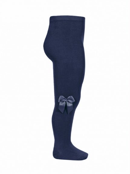 Calzamaglia neonata Calzamaglia in cotone per bimba maglia rasata, fiocco gros-grain sul lato.Misure 23/31