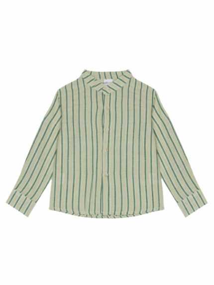 Camicia manica lunga bimbo Ativo Kids 6/36 mesi - Camicia a righe manica lunga - 100% cotone