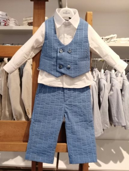 Camicia manica lunga Camicia da Battesimo per Neonato - Tessuti Naturali e Sartorialità Italiana - Emanuel Pris Made in Italy Abito da Battesimo Cerimonia Neonato