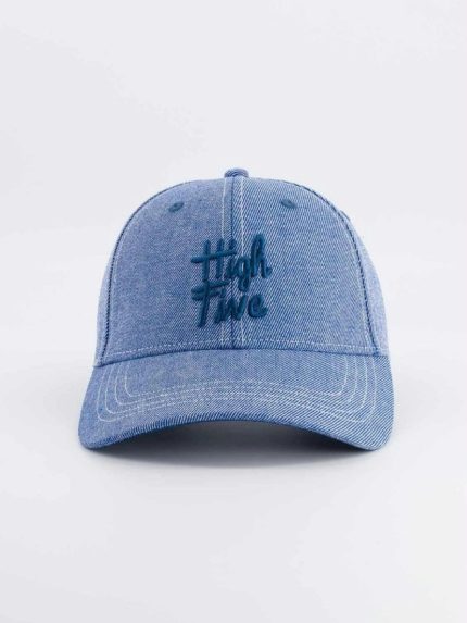 Cappellino con Visiera High Five Chamaye - Cappellino bambino High Five denim blu