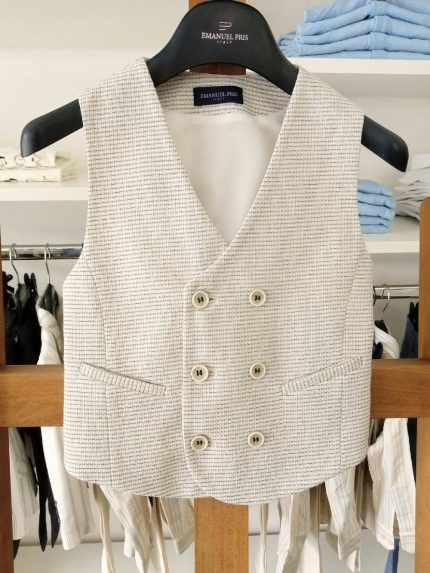 Completo 4 pezzi ragazzo Outfit Cerimonia per Ragazzo - Eleganza Italiana Unica - EMANUEL PRIS Made in Italy Completo Cerimonia Ragazzo