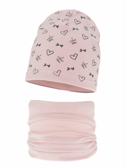 Completo cappellino e scaldacollo bambina Lovena Set primavera bambina berretto e scaldacollo Lovena
