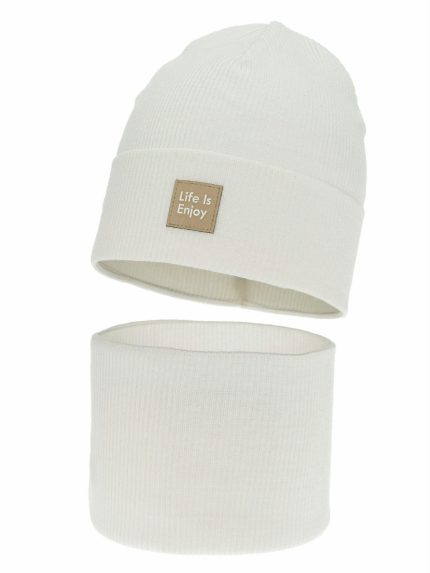 Completo cappellino e scaldacollo bambina Zola Set primavera bambina berretto e scaldacollo Zola