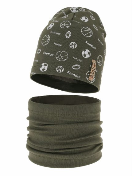 Completo cappellino e scaldacollo bambino Paolo Set primavera bambino berretto e scaldacollo Paolo