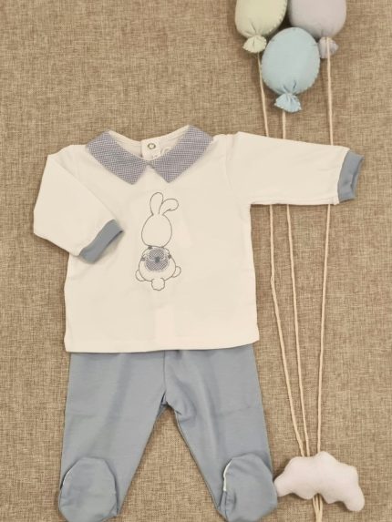 Completo due pezzi neonato Sussurri di Cotone Completo Due Pezzi Jersey - Eleganza e Comodità per Neonati Nursery Lista Nascita Idea Regalo Corredino