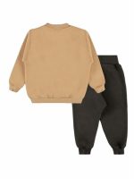 Completo felpa due pezzi bimbo Go Bennie Kids - Completo Bimbo Felpa Girocollo + Jog Pants con Tasche - 100% Cotone Peso Invernale, 6-36 mesi Comfort