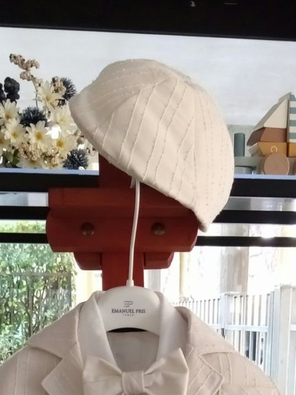 Coppola neonato Coppola per Neonato in Tessuto Goffrato - Stile Chic per Piccoli Fashionisti Made in Italy