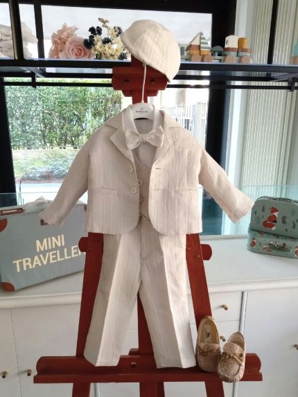 Coppola neonato Coppola per Neonato in Tessuto Goffrato - Stile Chic per Piccoli Fashionisti Made in Italy