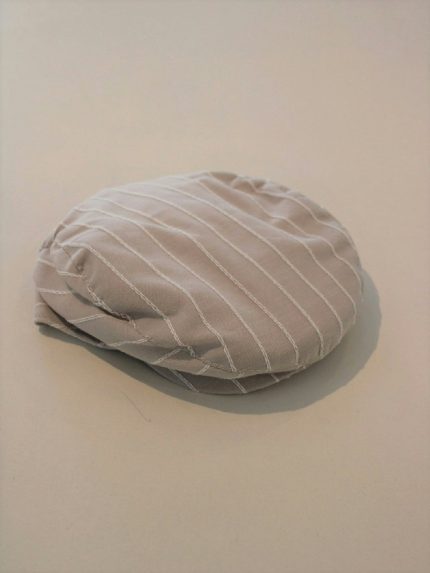 Coppola Sabbia Coppola fantasia rigata, fodera 100% cotone. Made in Italy