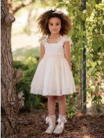 Corona Giada Mimilù Elegante corona da cerimonia per bimba e ragazza, modello Giada, in pizzo e tulle con fiore in tessuto. Accessori Cerimonia