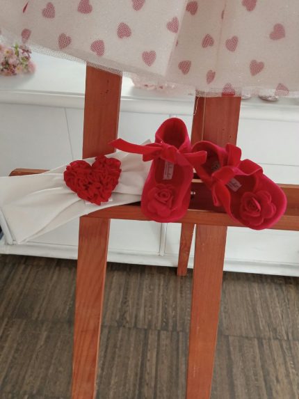 Fascia Cuore Fascia in jersey stretch con decoro cuore in doppio tulle. Made in Italy Idea Regalo Natale Lei 2023