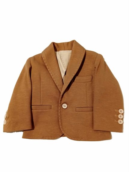 Giacca Giacca sartoriale con allacciatura a bottone, revers e bordi profilati, taschine a filetto. Made in Italy Easy Chic Baby