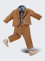 Giacca Giacca sartoriale con allacciatura a bottone, revers e bordi profilati, taschine a filetto. Made in Italy Easy Chic Baby