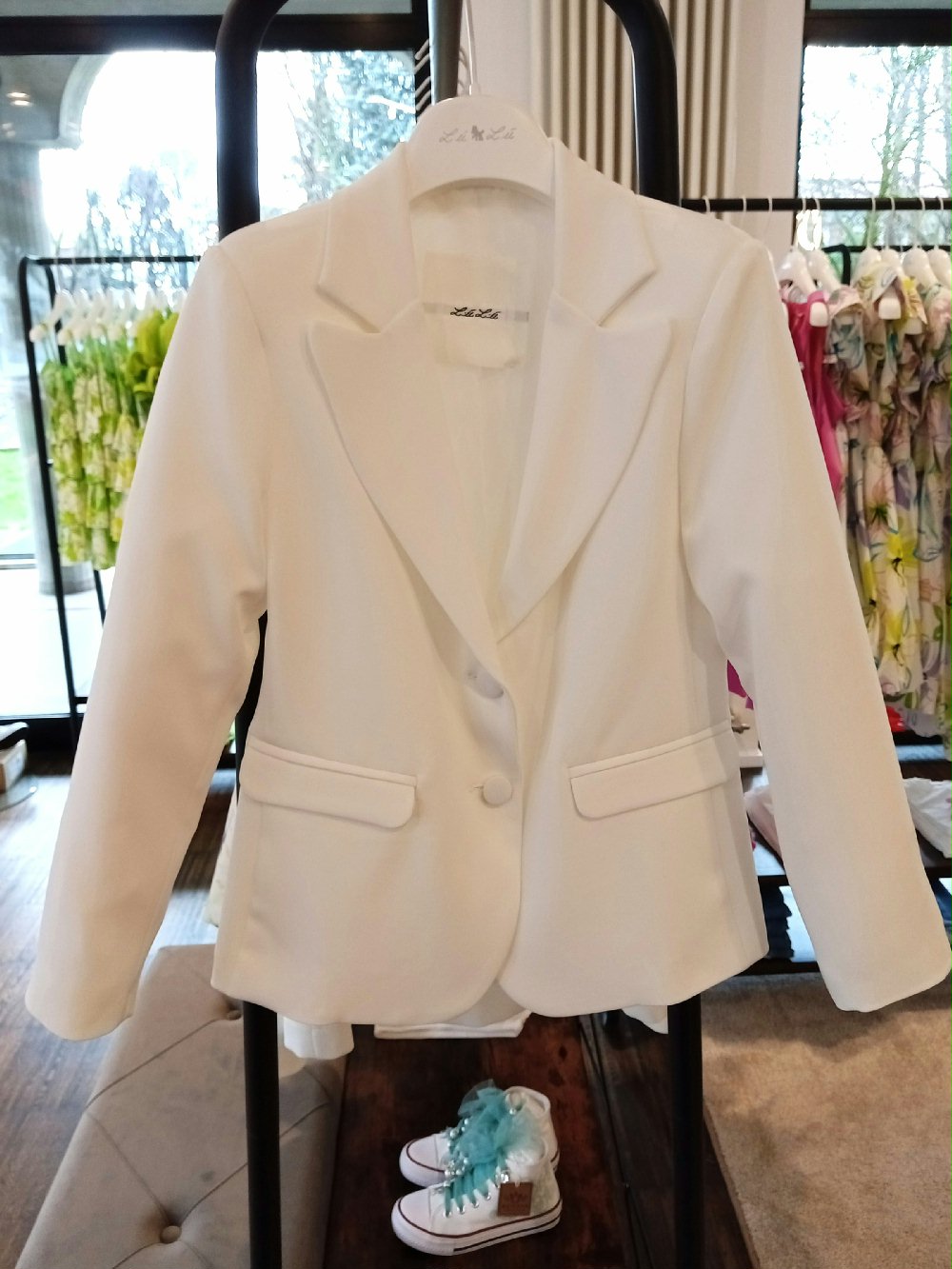 Giacca ragazza LL2653 Made in Italy Cerimonia Chic 00 Giacca ragazza Giacca Elegante - Moda Bambine e Ragazze Lù-Lù Made in Italy Cerimonia Chic