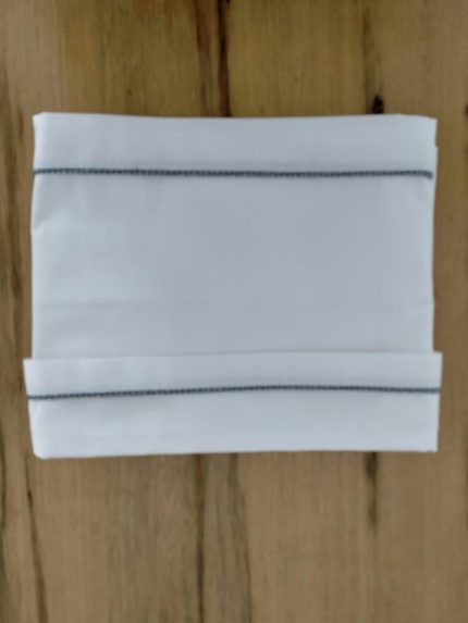 Lenzuolino culla Piccolo Lord Lenzuolino culla - 100% popeline di cotone - con bordo profilato bianco/blu. Made in Italy