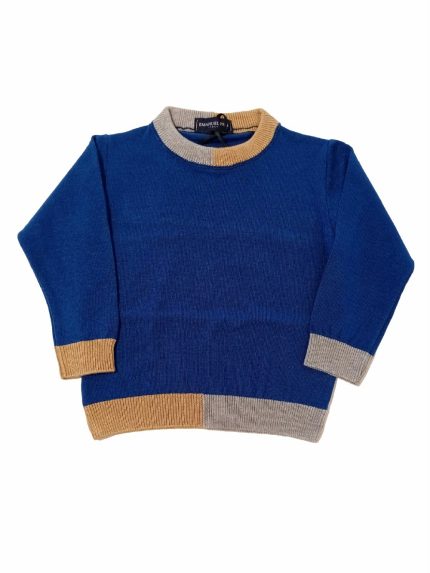 Maglia girocollo Maglia girocollo con collo, polsini e fondo color block. Adatta a look eleganti e portivi. Easy Chic Baby