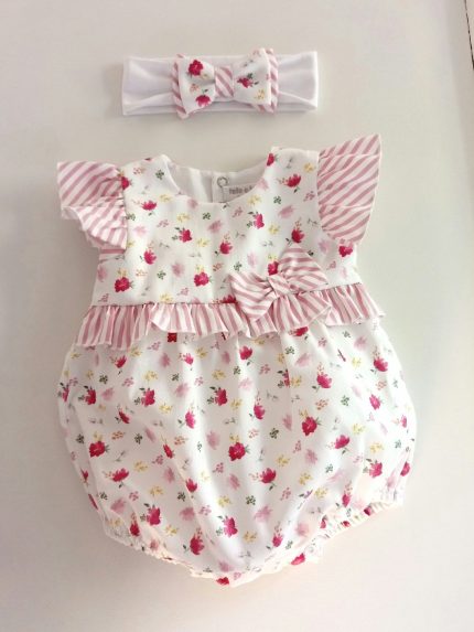 Pagliaccetto neonata Fiori di Coccole Pagliaccetto Neonata - Fiori e Delicatezza Made in Italy Lista Nascita Idea Regalo Corredino