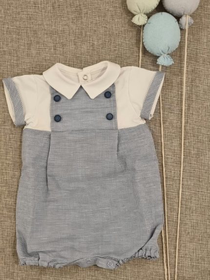 Pagliaccetto neonato Sussurri di Cotone Pagliaccetto Neonato in Lino e Cotone - Eleganza e Comfort - Teto e Tatta Nursery Lista Nascita Idea Regalo Corredino