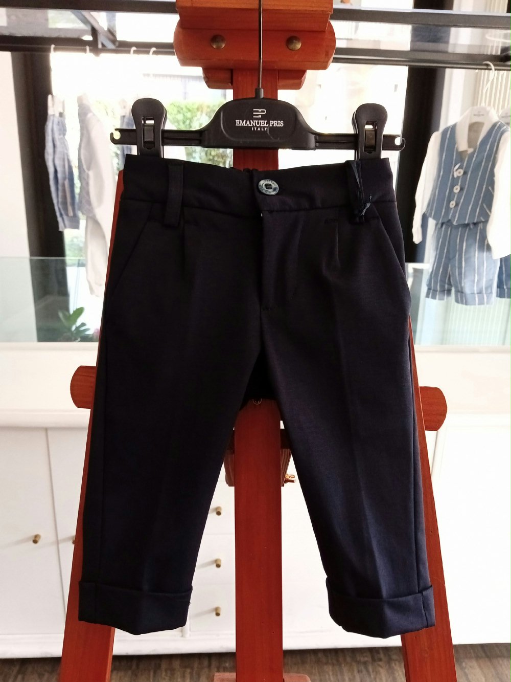Pantalone elegante EPT6179N Made in Italy Cerimonia Neonato Cerimonia Lui 00 Pantalone elegante Pantalone Bambino Emanuel Pris - Comfort e Eleganza per Look Versatili Made in Italy Cerimonia Neonato Cerimonia Lui
